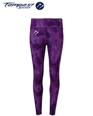 Tempest Women's performance Hexoflage leggings - Purple